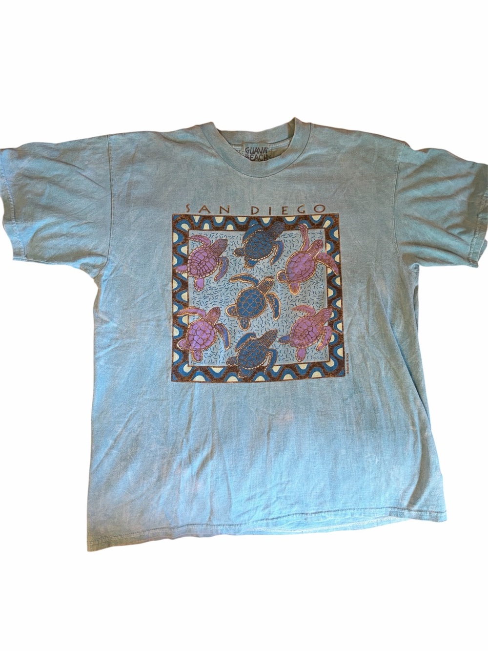 Vintage San Diego turtle t shirt made in the USA Size Large